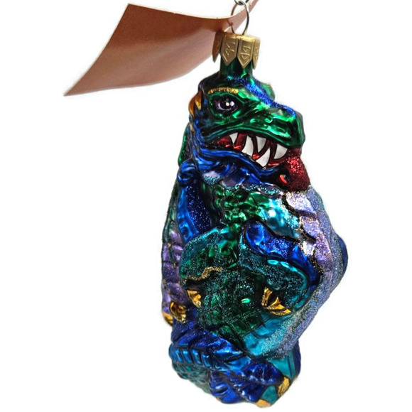 Asian Treasures Chimera Dragon Halloween Fantasy Christmas Tree Glass Ornament - Picture 2 of 9